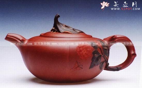紫砂壶图片：花开富贵 - 美壶网