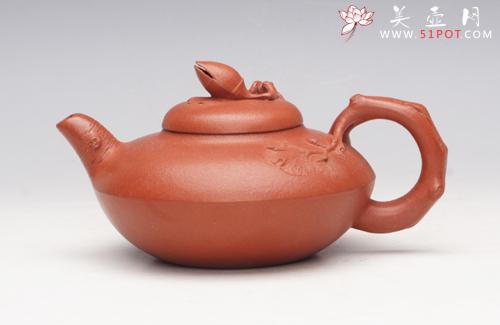 紫砂壶图片：朱泥开心 - 美壶网