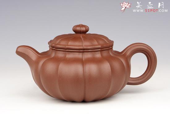 紫砂壶图片：菱花仿古 - 美壶网