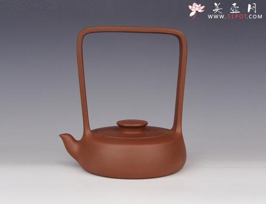 紫砂壶图片：此乐提梁 - 美壶网