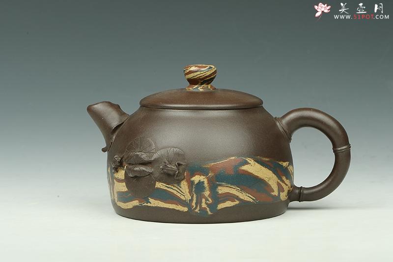 紫砂壶图片：双子戏荷 - 美壶网