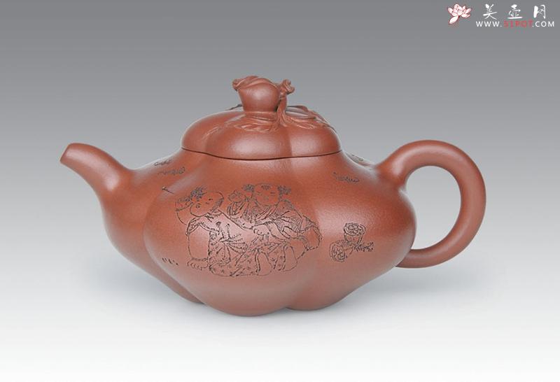 紫砂壶图片：上合桃 - 美壶网