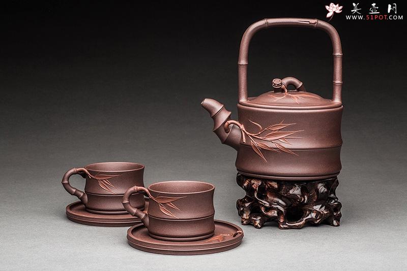 紫砂壶图片：鸿运竹段 - 美壶网