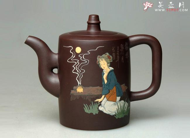 紫砂壶图片:四大美女(貂蝉) 200CC - 美壶网