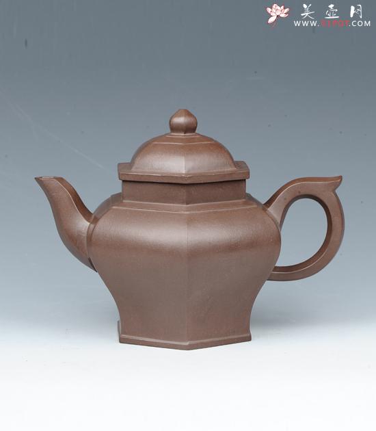 紫砂壶图片:六方宫灯 - 美壶网