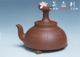 紫砂壶图片：挑灯夜读壶 - 美壶网