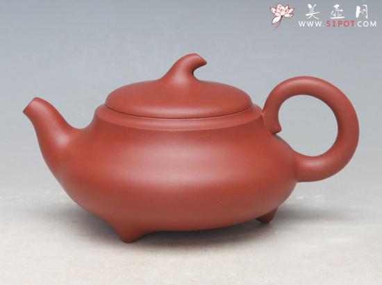 紫砂壶图片：北瓜  红清水 - 美壶网