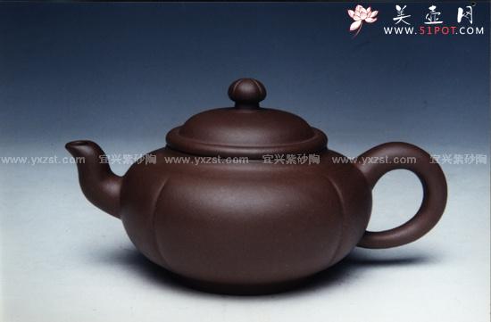 紫砂壶图片：圆四瓣壶 - 美壶网