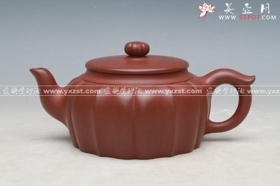 紫砂壶图片：筋纹平盖 - 美壶网