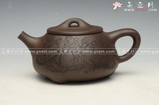 紫砂壶图片：十八罗汉 - 美壶网