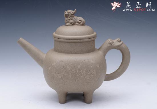 紫砂壶图片:四季鼎盛 - 美壶网