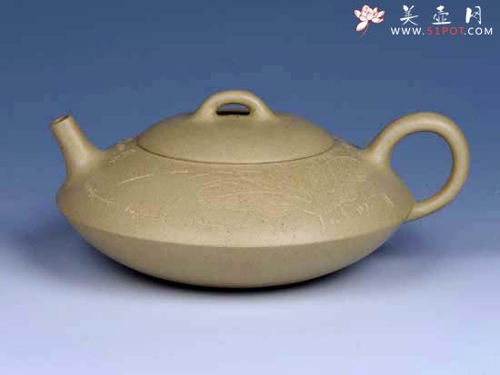 紫砂壶图片:- 本山绿泥荷花 - - 美壶网