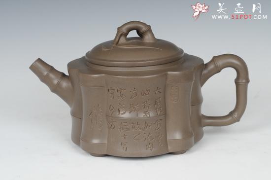 紫砂壶图片：竹节 - 美壶网