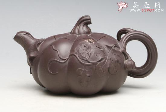 紫砂壶图片：南瓜壶 - 美壶网