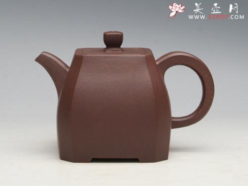 紫砂壶图片：汉八方 泥料：拼紫 - 美壶网