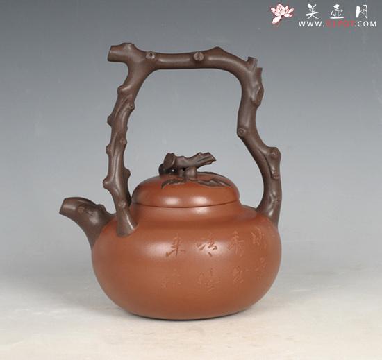 紫砂壶图片：东坡提梁 - 美壶网