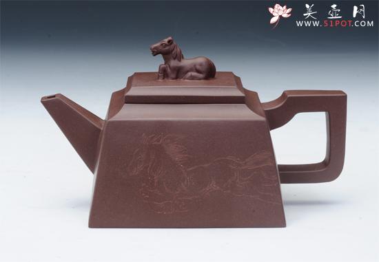 紫砂壶图片:一马当先 - 美壶网