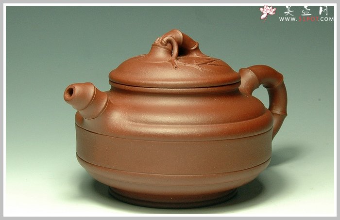 紫砂壶图片：双线竹古 - 美壶网