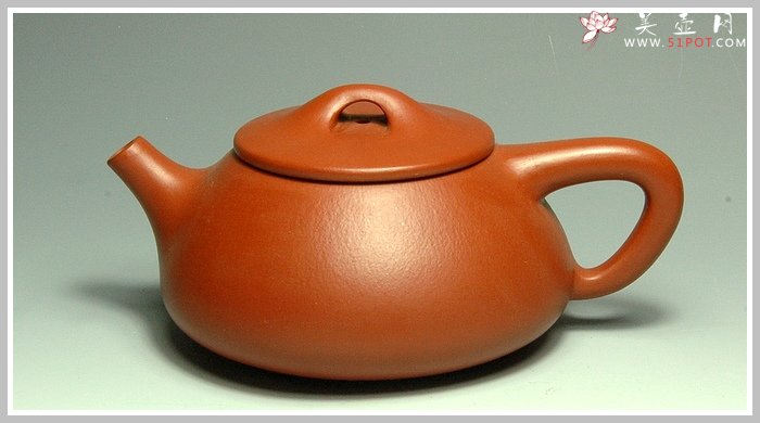 紫砂壶图片：朱泥石瓢 - 美壶网