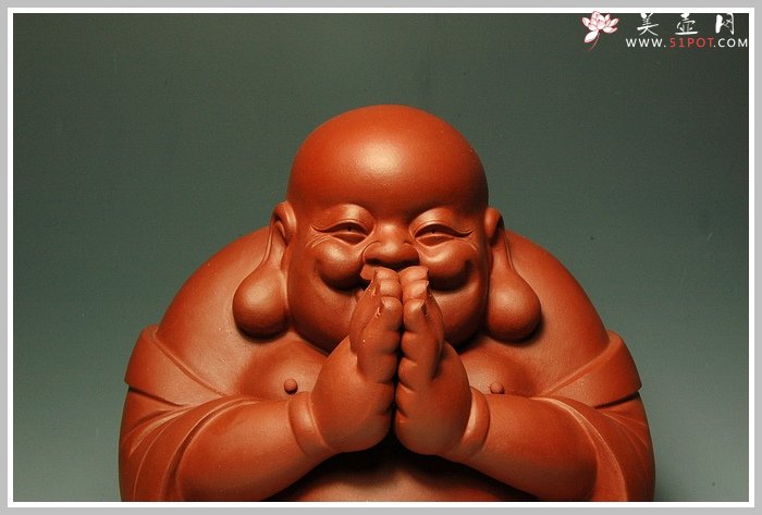 紫砂壶图片：一团和气-拜佛 - 美壶网