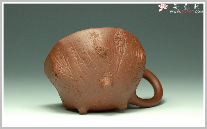 紫砂壶图片：全手花塑品茗杯 精品 - 美壶网