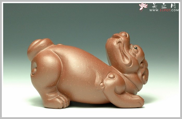 紫砂壶图片：回头貔貅 - 美壶网