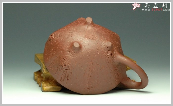 紫砂壶图片：全手花塑品茗杯 精品 - 美壶网