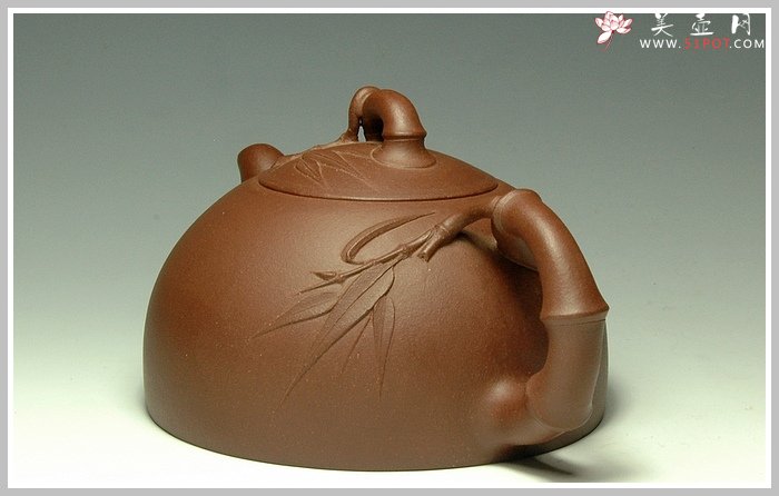 紫砂壶图片：半月竹 - 美壶网