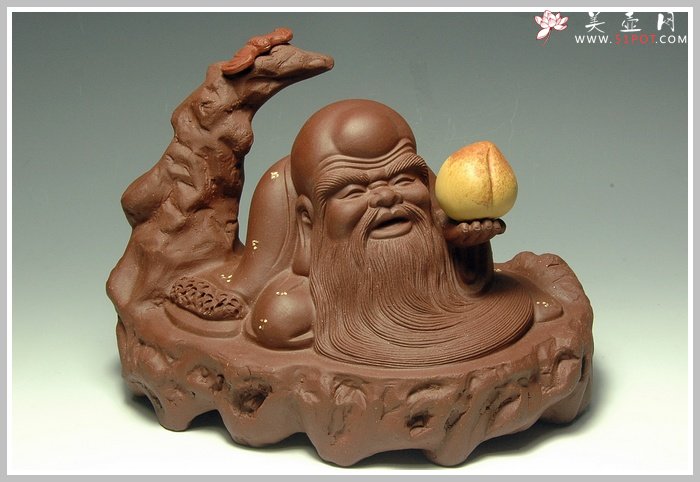 紫砂壶图片：福寿双全 - 美壶网