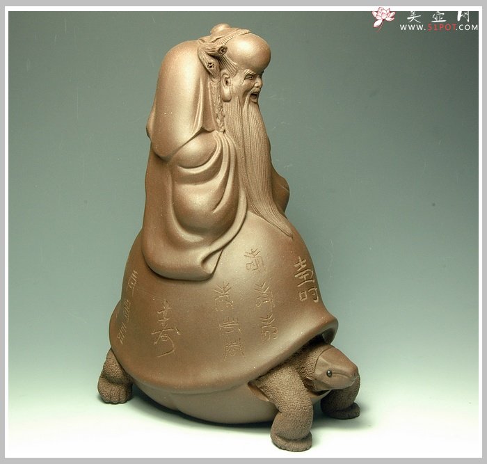 紫砂壶图片：龟高寿长 送长辈 - 美壶网