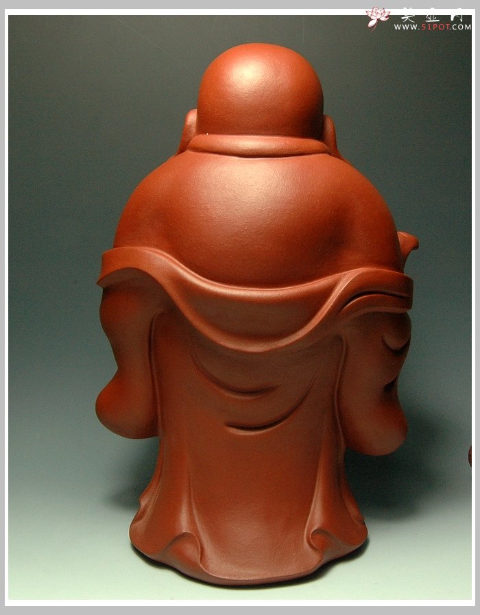 紫砂壶图片：如意弥勒 - 美壶网