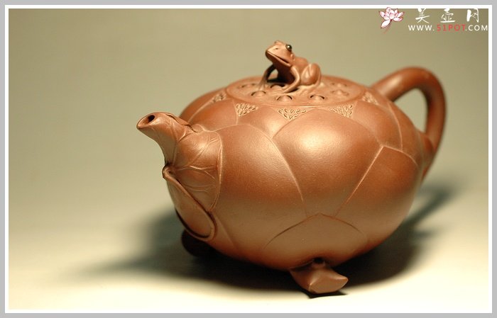 紫砂壶图片：青蛙莲子 - 美壶网