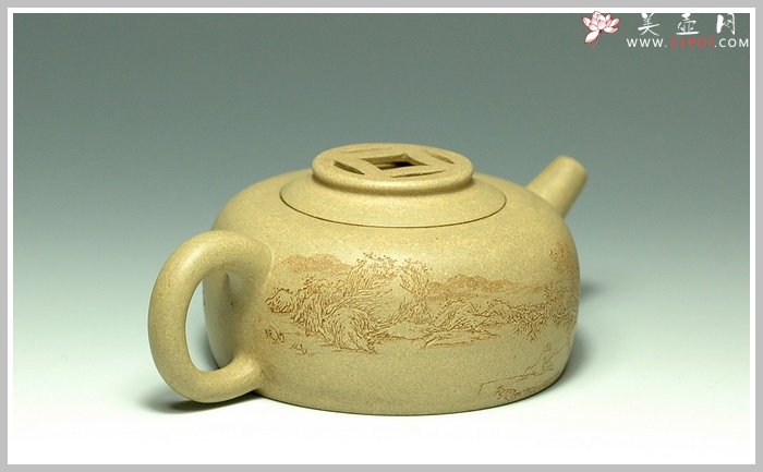 紫砂壶图片：金币圆腹 - 美壶网