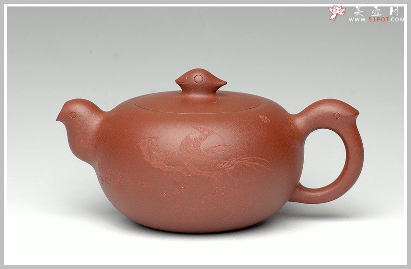 紫砂壶图片：范小君刻 飞 - 美壶网