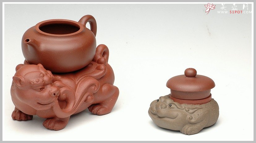 紫砂壶图片：金蟾托盖 - 美壶网