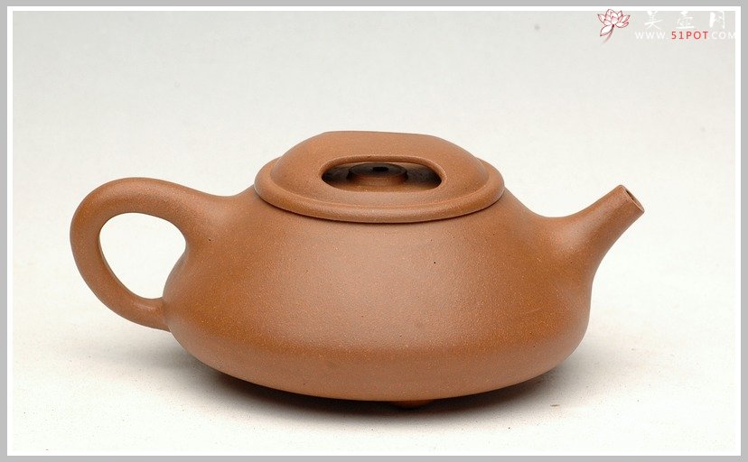 紫砂壶图片：全手牛盖石瓢 - 美壶网
