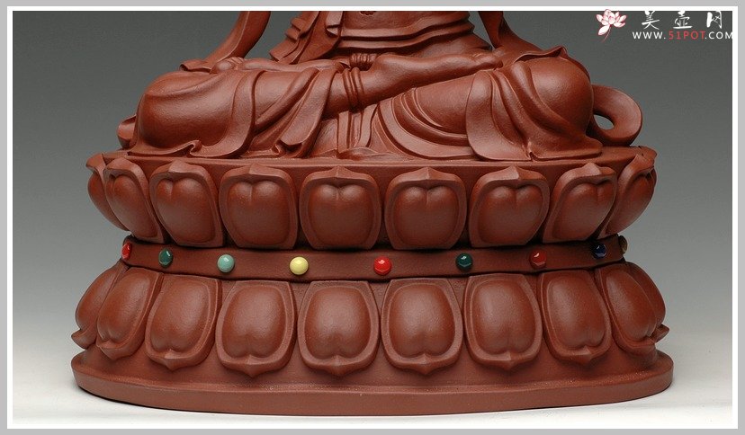 紫砂壶图片：珍品-双层文殊菩萨 - 美壶网