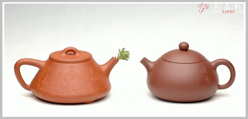 紫砂壶图片：西施 张听刚老师刻绘 闻香识美人 - 美壶网