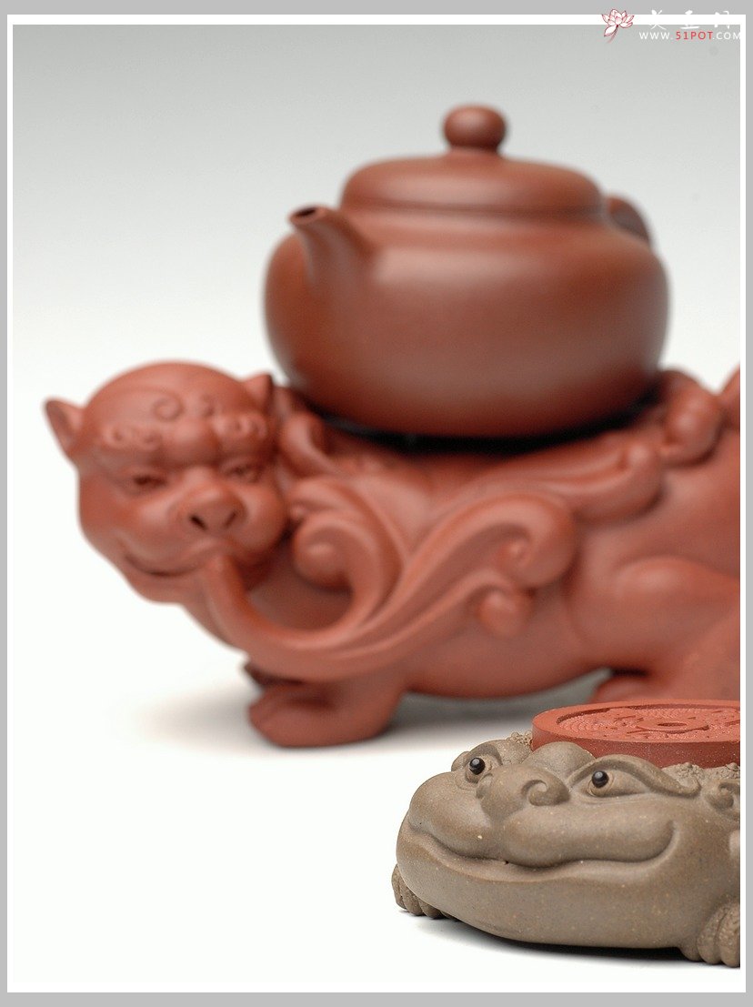 紫砂壶图片：金蟾托盖 - 美壶网