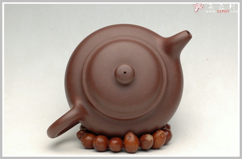 紫砂壶图片：全手一捺底刹瓦成型之仿古 - 美壶网