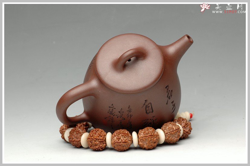 紫砂壶图片：自强不息-高石瓢 - 美壶网