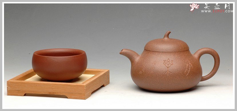 紫砂壶图片：经典之作 风雅俊秀 全手茄段 - 美壶网