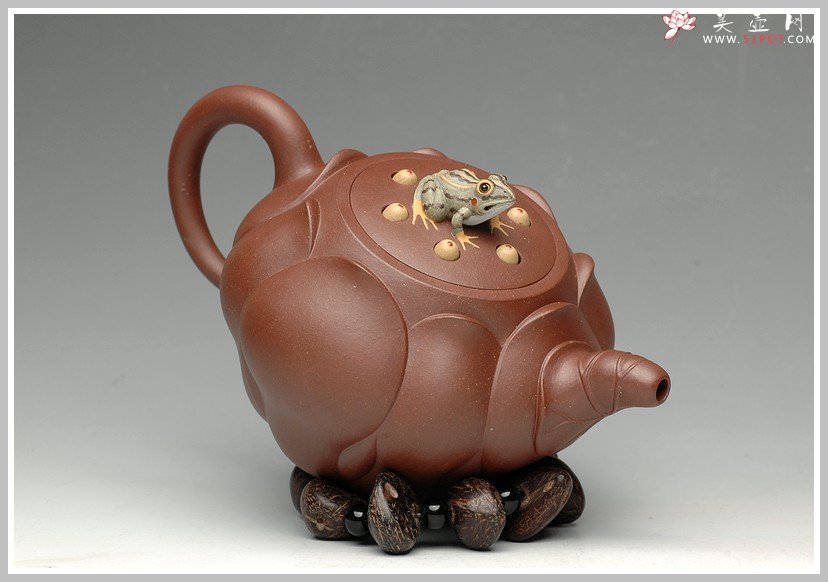 紫砂壶图片：紫泥莲子套壶 - 美壶网