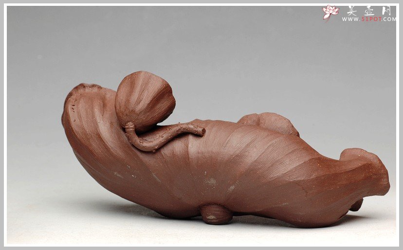 紫砂壶图片：荷塘清趣 - 美壶网