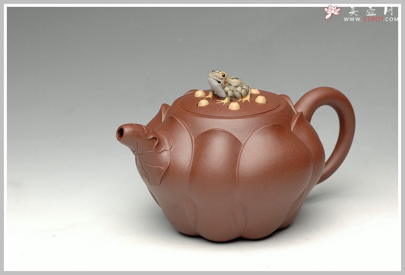 紫砂壶图片：紫泥莲子套壶 - 美壶网