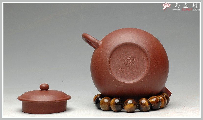 紫砂壶图片：饱满中见秀气 薄胎精品 全手掇只 - 美壶网