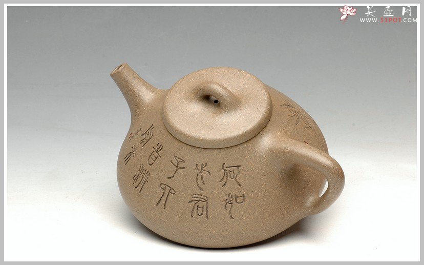 紫砂壶图片：实力精品 许国卫老师作品 子冶石瓢 - 美壶网