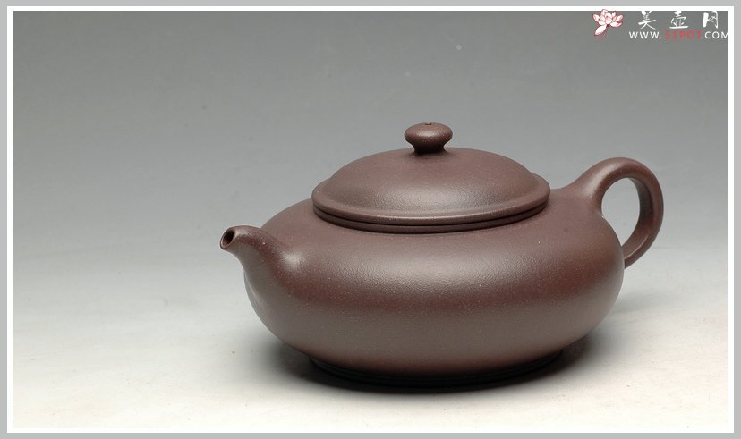 紫砂壶图片：优质青灰泥 线条灵动 圆珠 - 美壶网