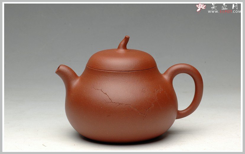 紫砂壶图片：辛卯年力作  枯枝鸟 全手玉成窑石匏 - 美壶网