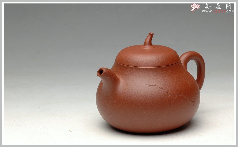 紫砂壶图片：辛卯年力作  枯枝鸟 全手玉成窑石匏 - 美壶网